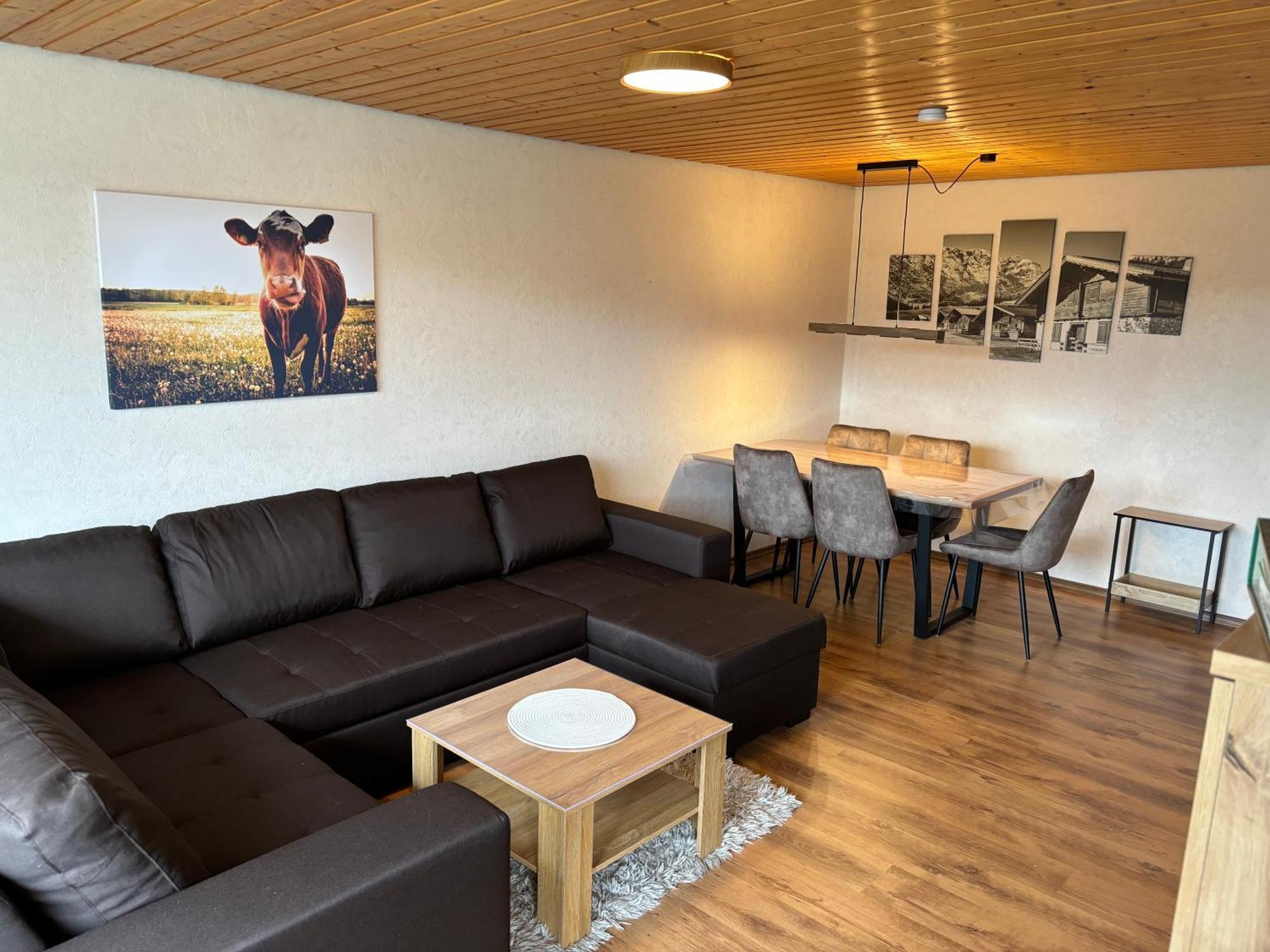 Schoene 2 1/2 Zimmer Ferienwohnung In Oberstaufen - Hoamatle - Экстерьер фото